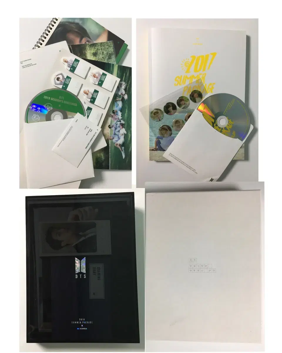 bts 방탄 2017,19 썸머패키지 & 2018,19 시즌그리팅 일괄
