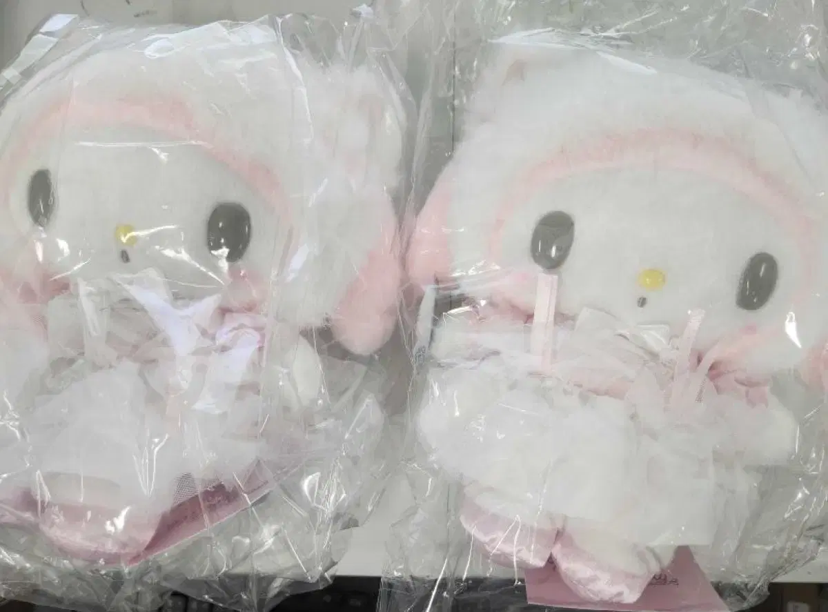 산리오 흰 고양이 발레리나 마이멜로디 누이 중형 인형