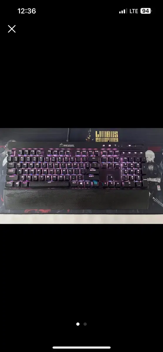 We are selling a Corsair k70 RGB red cable.