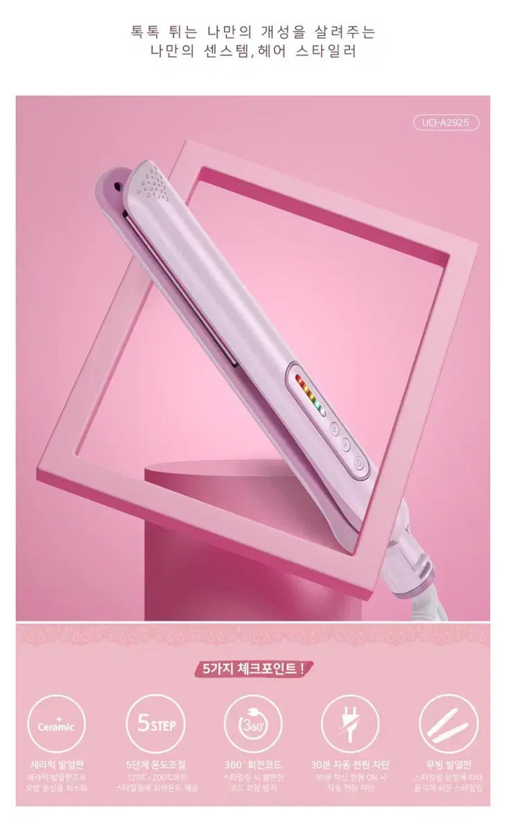 UNIX Digital Curling Iron UCI-A2925