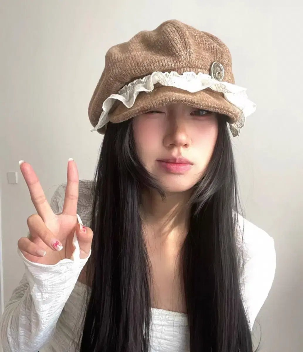 히메갸루 빈티지 라떼갸루 베레모 모자 판매합니다