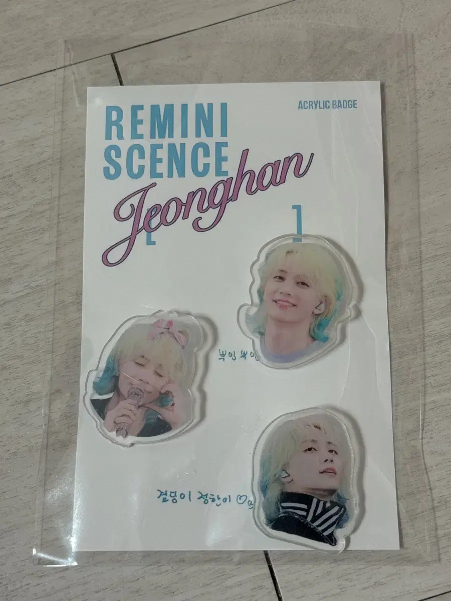 세븐틴 정한 굿즈 아크릴 뱃지 판매 양도 / 인형 포카 분철