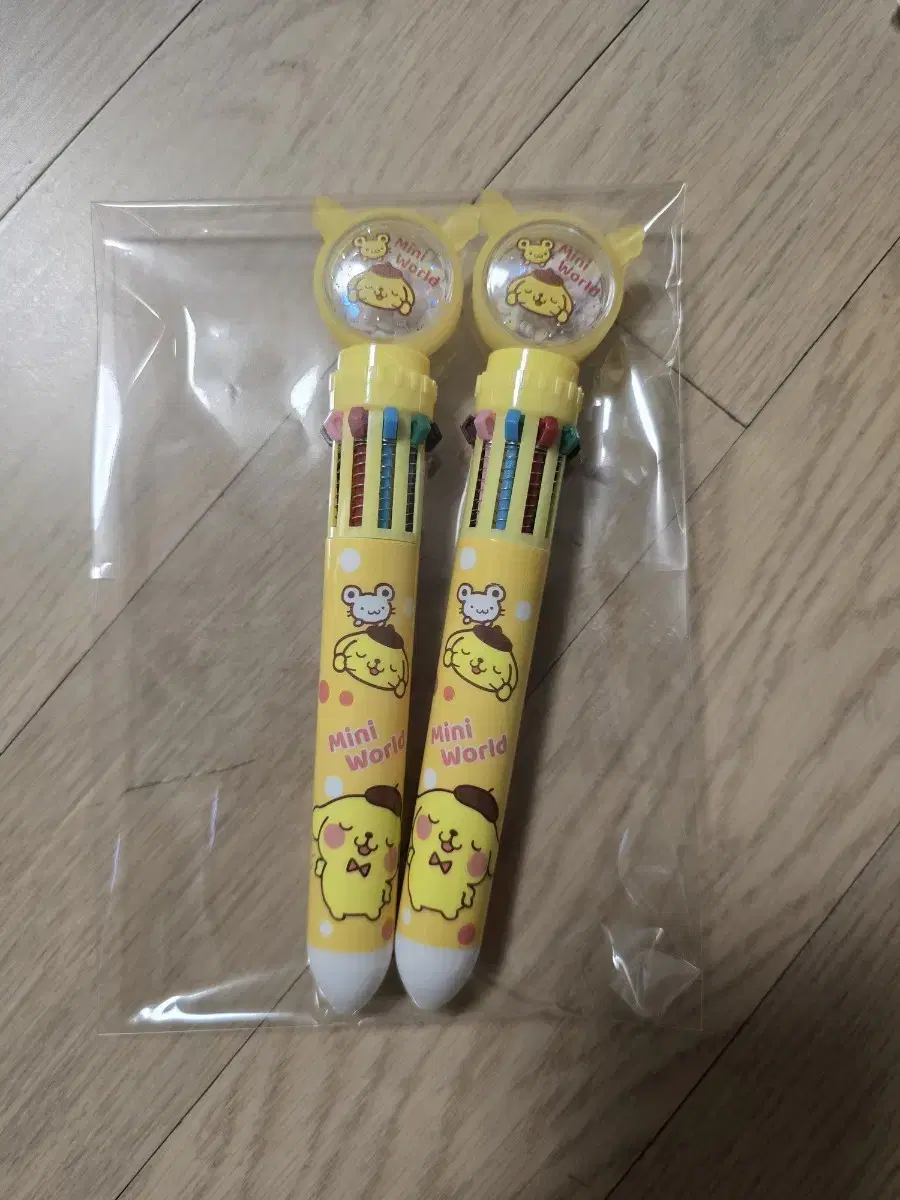 폼폼푸린 10색 볼펜 2개일괄