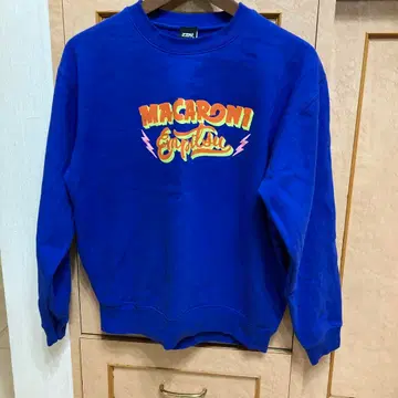 가격 인하 마카로니 연필 빈티지 아메리칸 로고 맨투맨