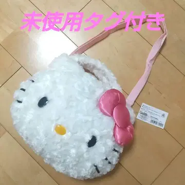 헬로키티 산리오 봉제 인형 페이스 핸드 백 숄더 페이스