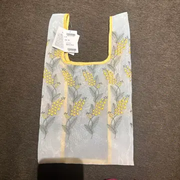 키나자와 레이스 시즌 타월 손수건 세트 미모사 부케 에코백 미니 사이즈