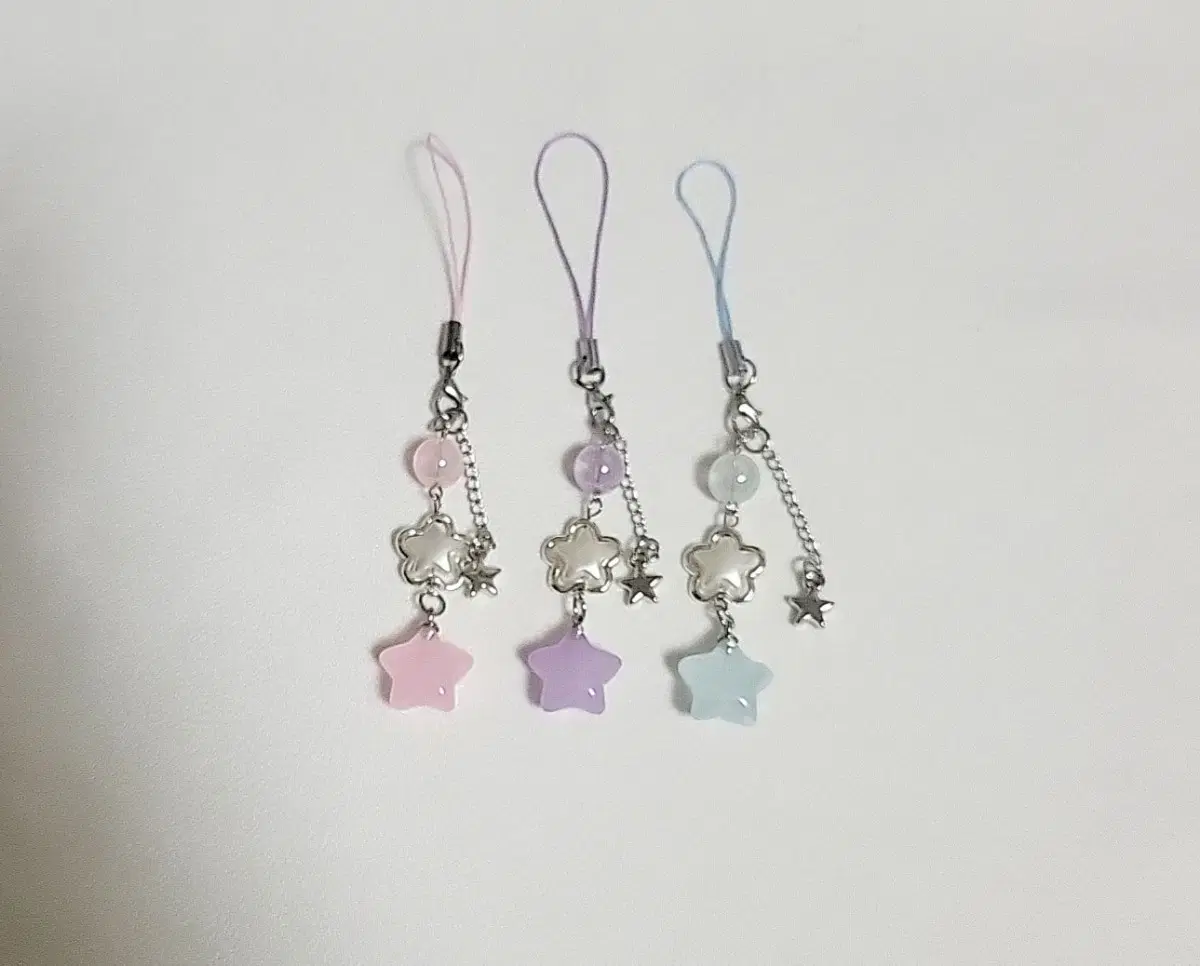 별 비즈 키링