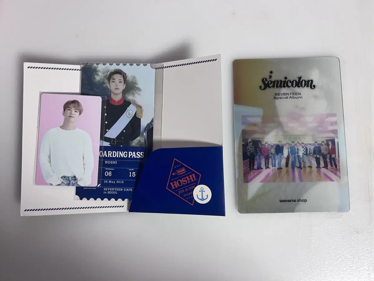 세븐틴 호시 렌틸큘러 세븐틴카페 티켓