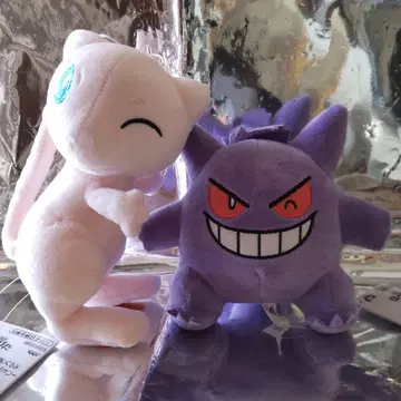 포켓몬스터 호페피타 봉제 인형 겐가와 뮤우 세트