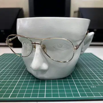 빈티지 LICHT 투 브릿지 안경테 골드