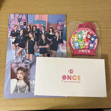TWICE 팬클럽 혜택 잡지 응원봉 반지 러버 택 사나 트레이딩 카드