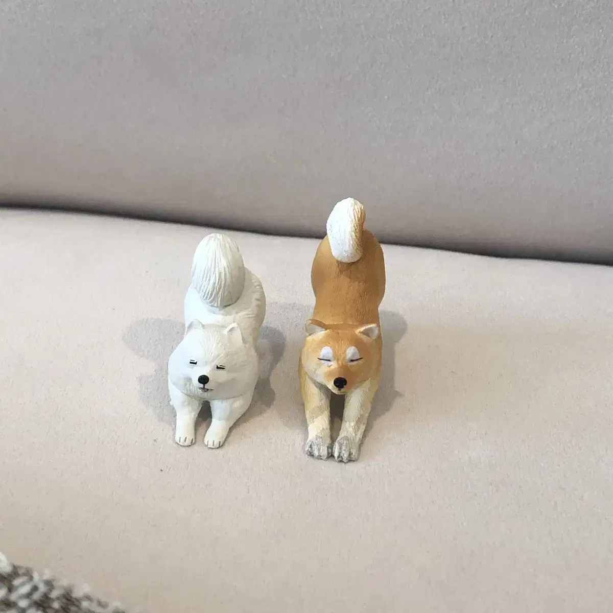 (세트판매) 기지개켜는 강아지가챠 캡슐토이 동물가챠
