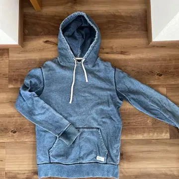 인디고 SATURDAYS SURF 데님 블루 후드티 SMALL