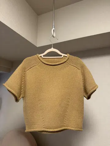 sheller 셰리에 sh 반소매 크롭 니트