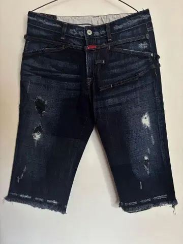 마리떼 프랑소와 저버 데미지 가공 하프 팬츠