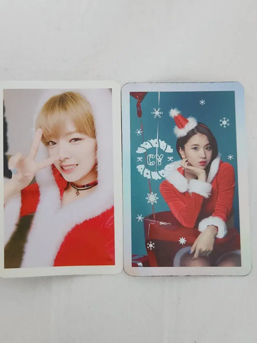 트와이스 twice 정연, 채영 2016 크리스마스 포카