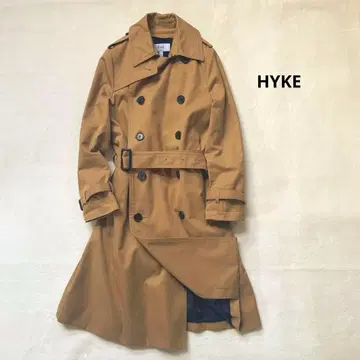 HYKE 하이크 트렌치코트 슬림핏 1 카멜 라이너 부착