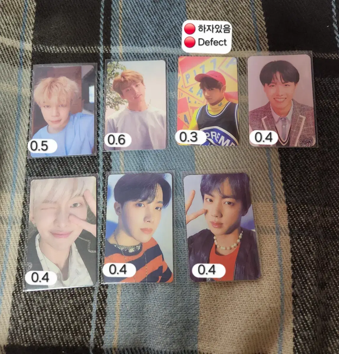 방탄 loveyourself 'tear' 진 포토카드 앨범