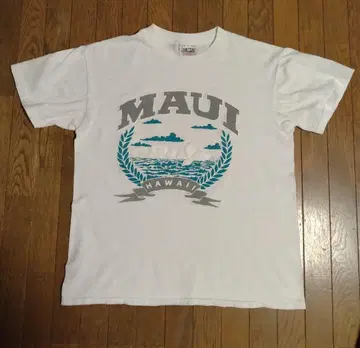 90년대 ONEITA HAWAII "MAUI" 로고 고래 티셔츠
