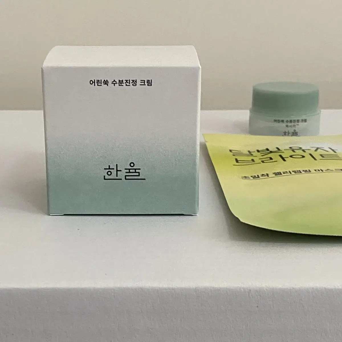 한율 쑥시카 수분크림 55ml+10ml 시트팩1매