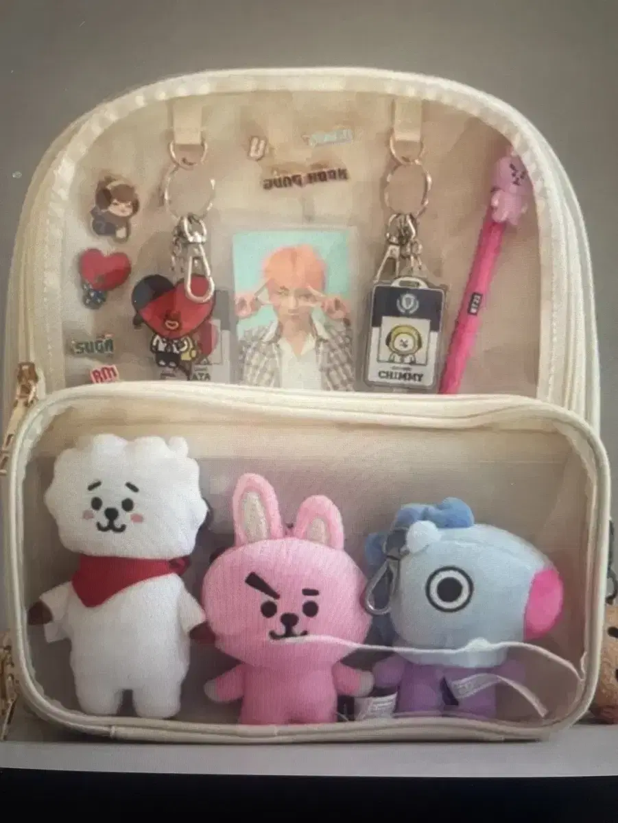 이타백 백팩 콘서트가방 투명가방