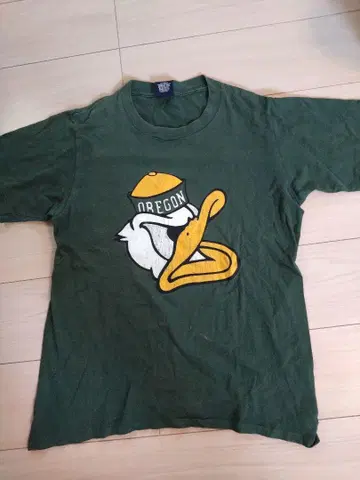 90s 잔스포츠 오리건 덕 프린트 티셔츠 MADE IN USA