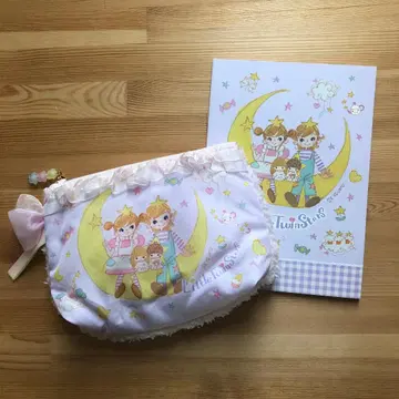 산리오 키키라라 리틀 트윈 스타즈 타무라 세츠코 파우치 노트 세트