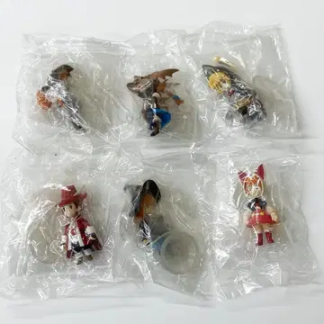 파이널 판타지 3 트레이딩 아트 미니 피규어 6개 세트