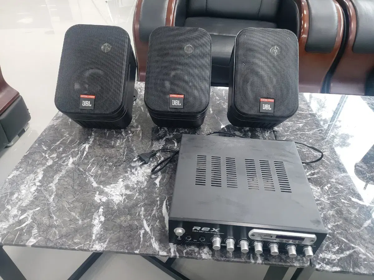 JBL control 1x extreme 북쉘프스피커 3개+앰프 일괄