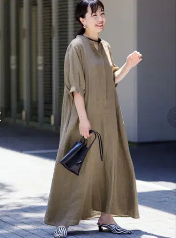 JOURNAL STANDARD L'ESSAGE 프렌치 리넨 스키퍼 원피스