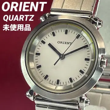 미사용 ORIENT 쿼츠 배터리 교환 완료 정품 SS 벨트 손목시계