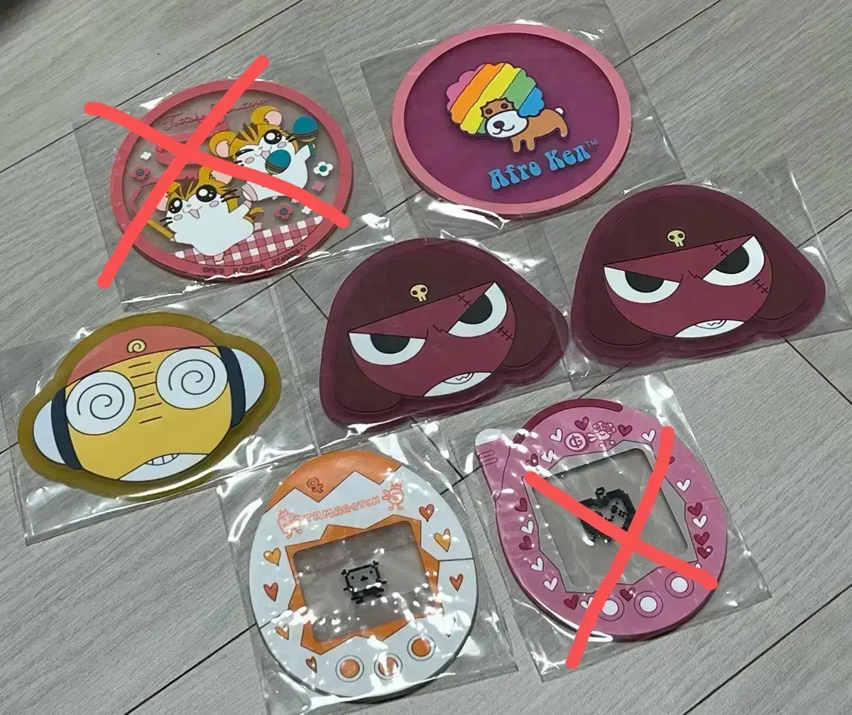 Hamster, Keroro, Afroken, Tamagotchi, Ticoaster, Cup Coaster