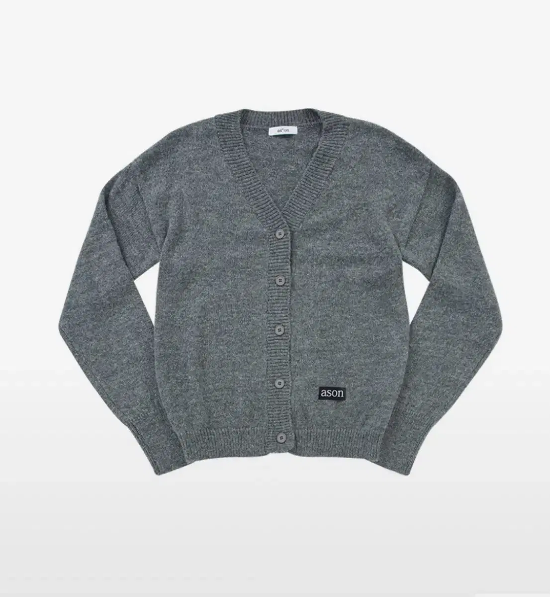애즈온 가디건 HAPPER CARDIGAN 그레이