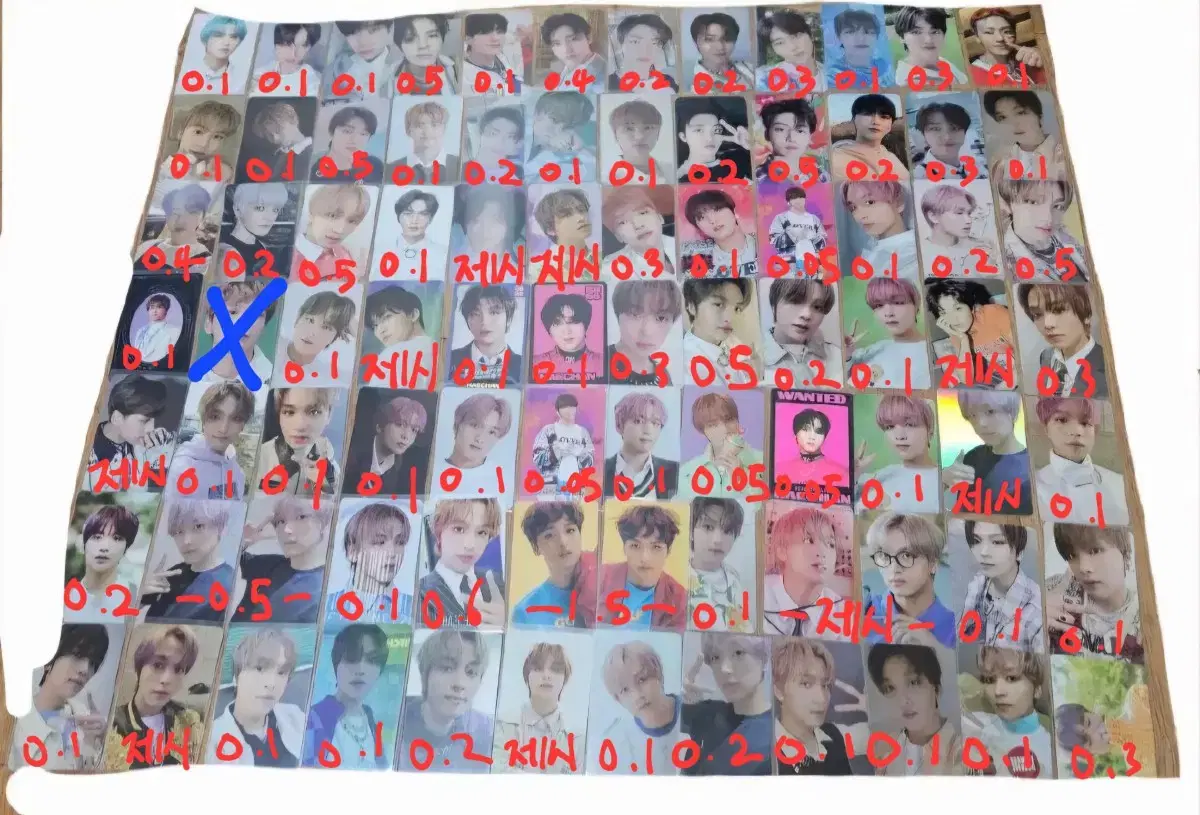 NCT 엔시티 127 드림 해찬, 재민, 제노, 지성 포토카드 판매합니다