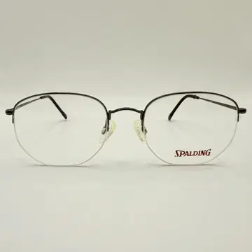 빈티지 SPALDING 안경 프레임 하프 림 그레이 일본제