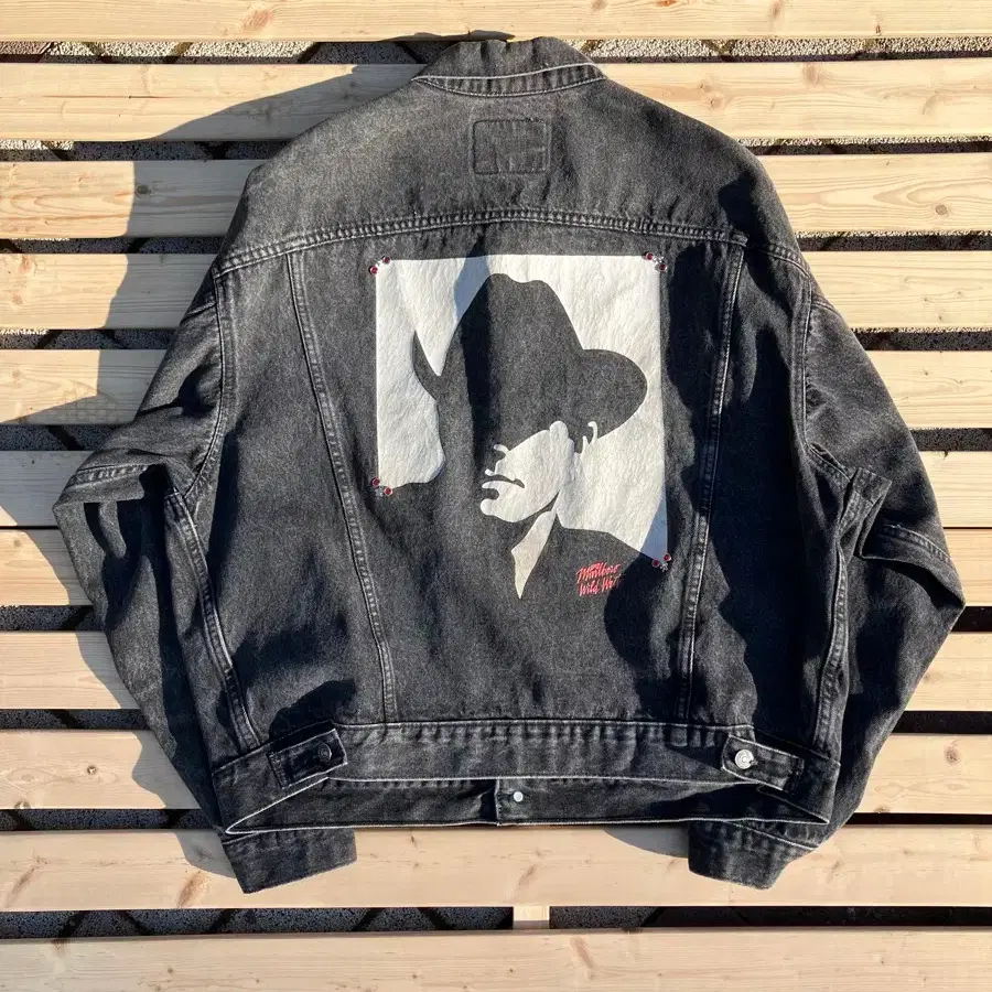 90s Marlboro black denim jacket Vintage 90s Marlboro Denim Jacket