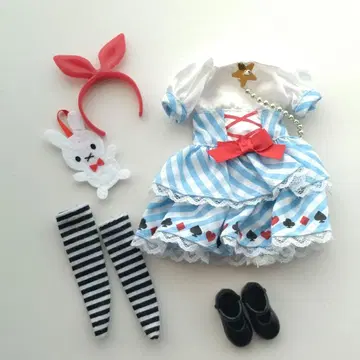 리카짱 트럼프 카드놀이 앨리스풍 원피스 신발 세트