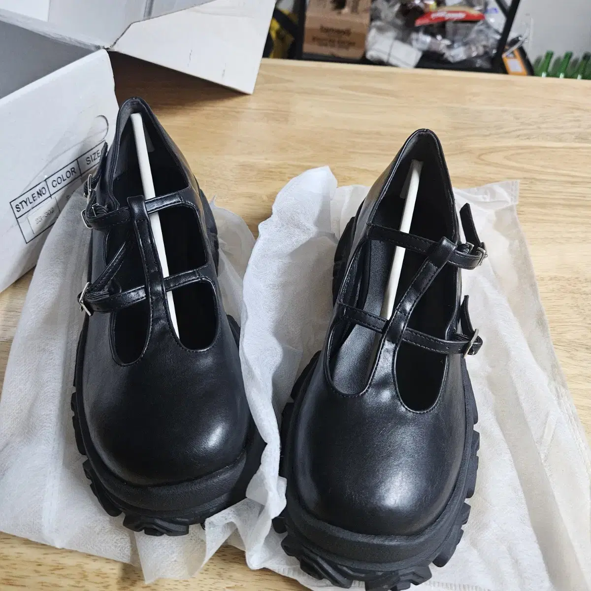 통굽 메리제인 샌들