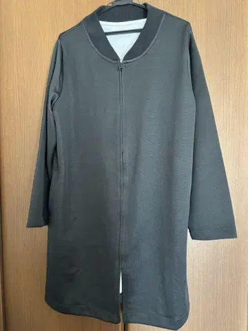 다크 그레이 집업 롱 기장 블루종