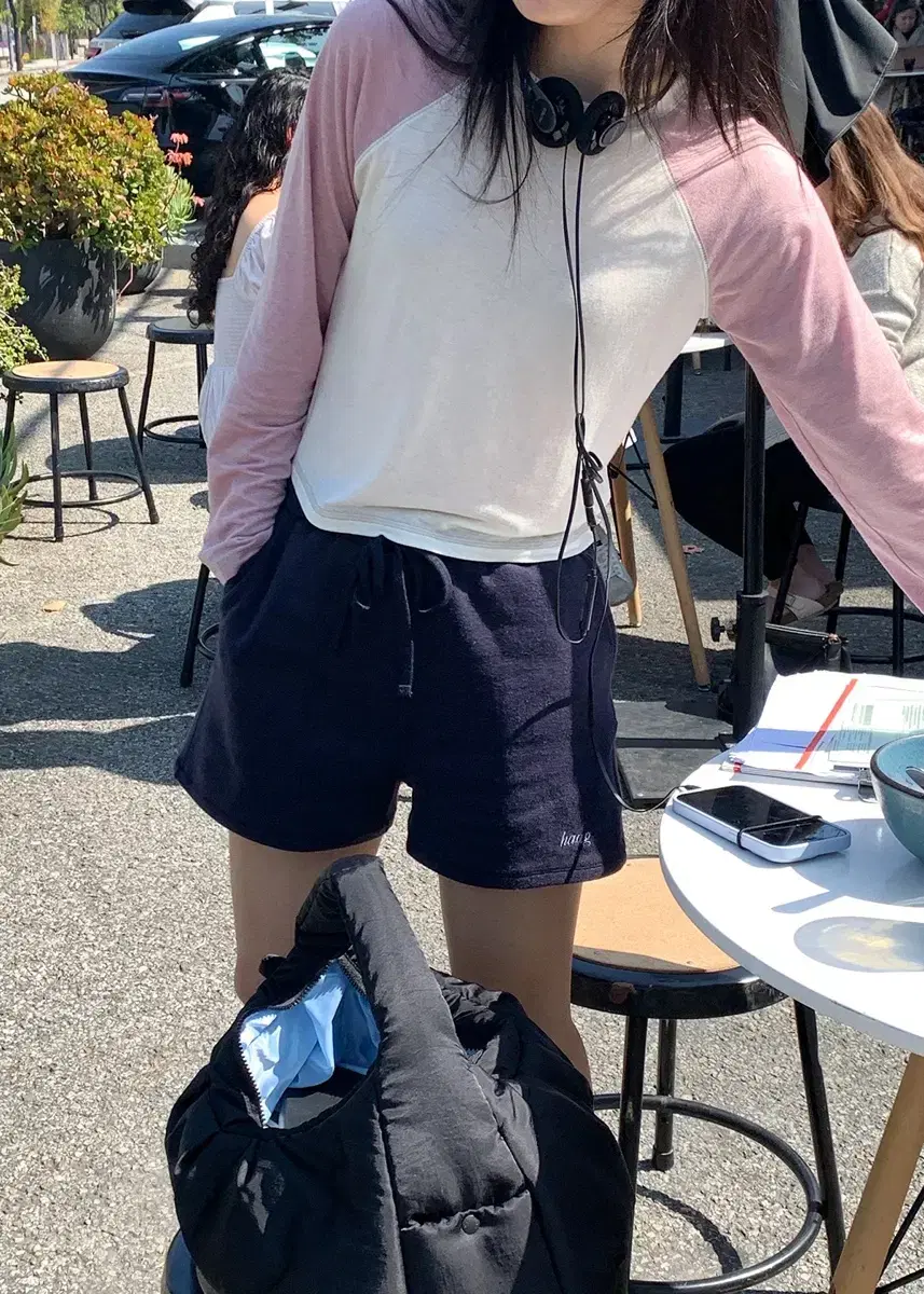헤이그 a double raglan t-sh(pink) 더블 레글런