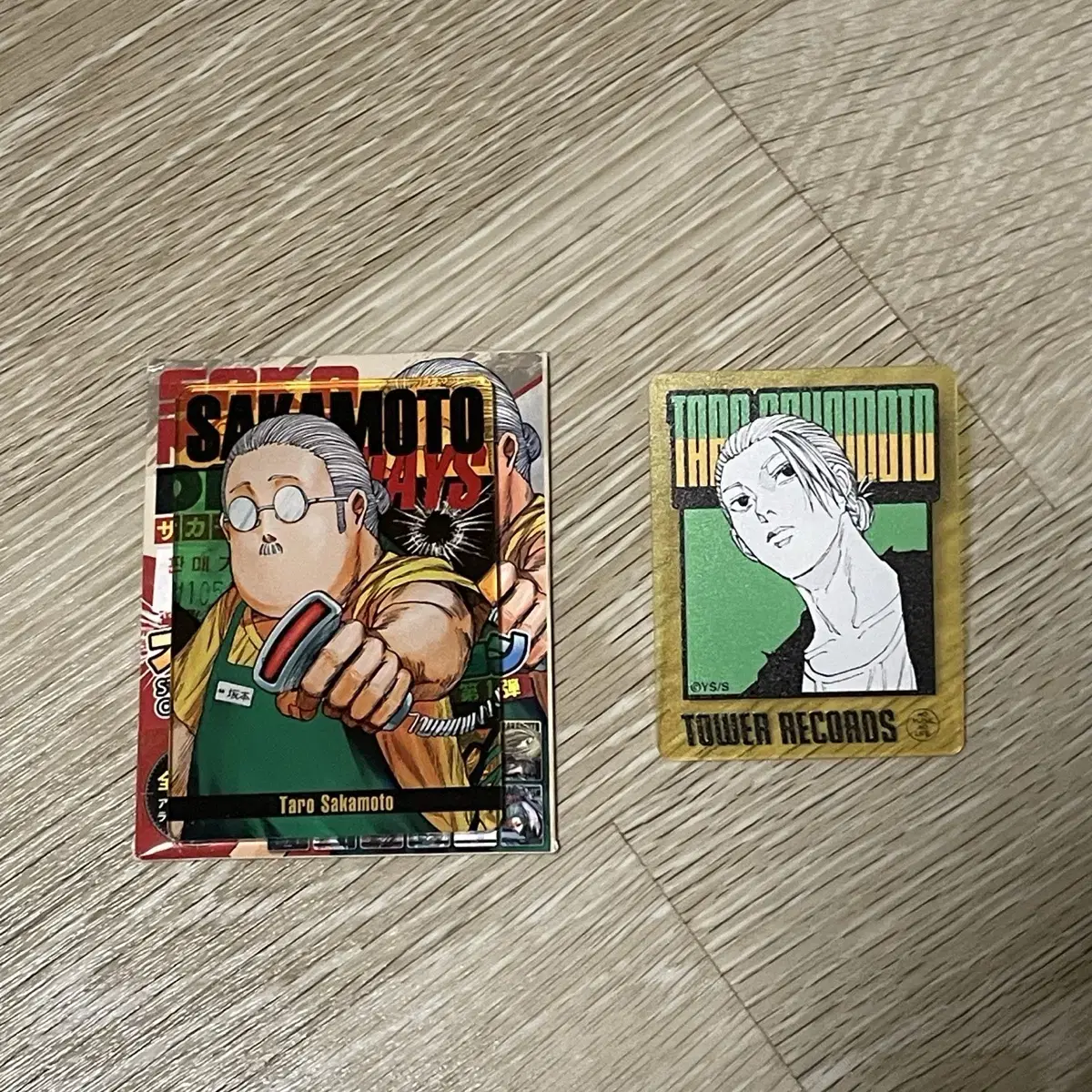 Sakamoto Dey's Sakamoto Taro Status Card tower record acrylic Badge