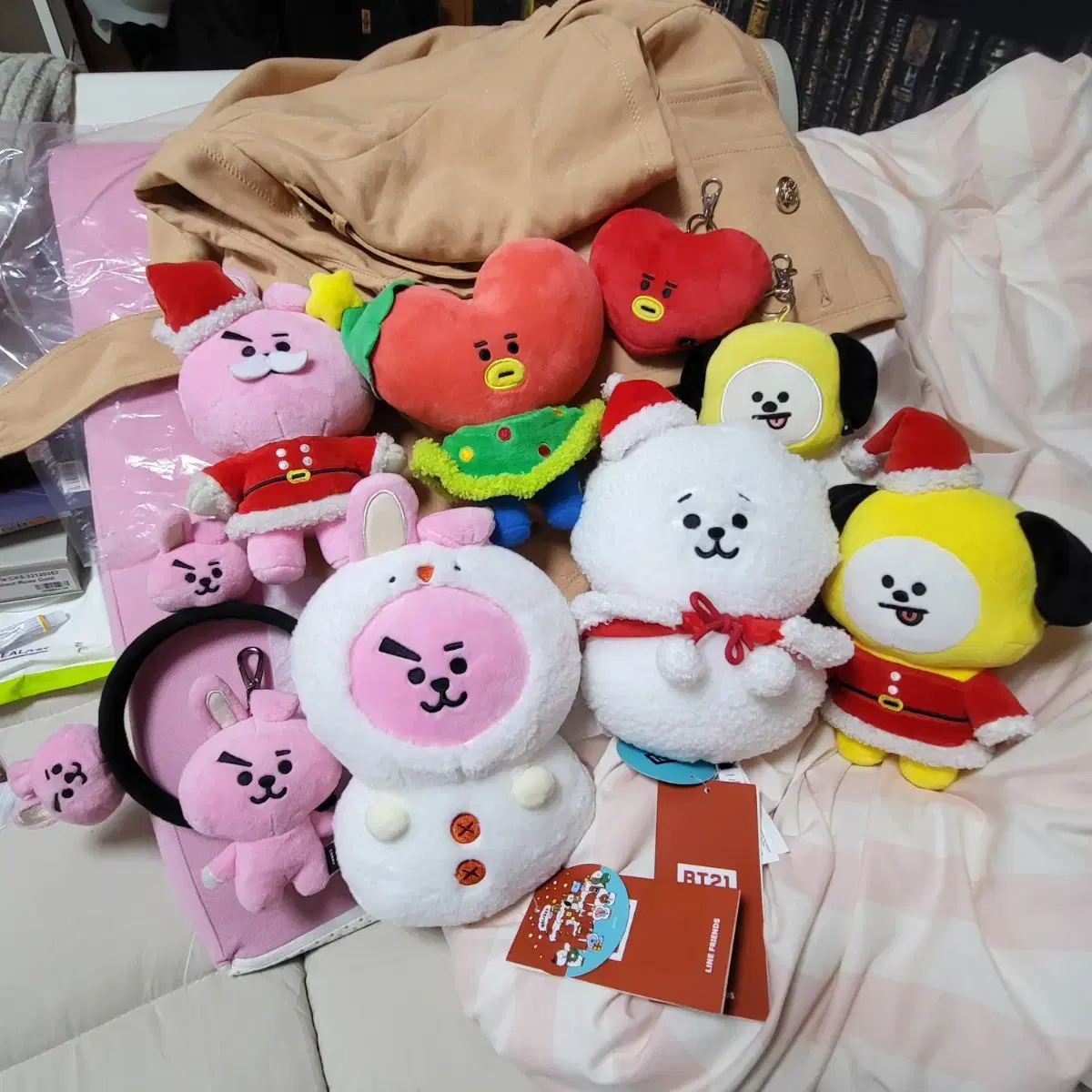 방탄 방탄소년단 인형 거울키링 굿즈 방탄굿즈