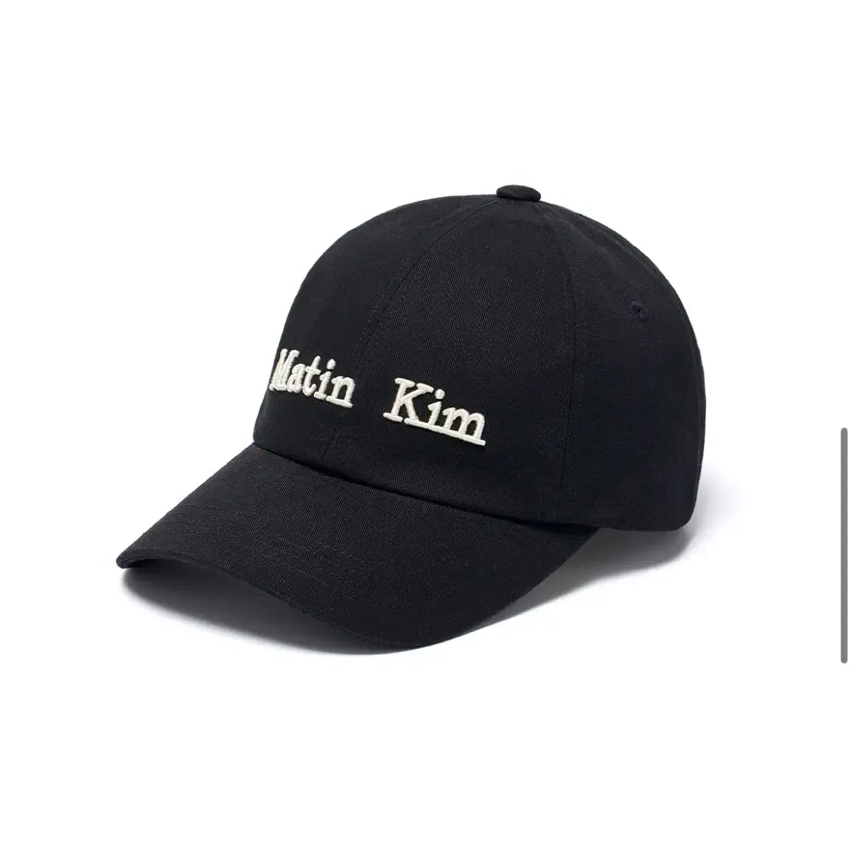 新品 MatinKim MACARON LOGO BALL CAP BLACK MACARON LOGO BALL CAP IN BLACK - MATINKIM