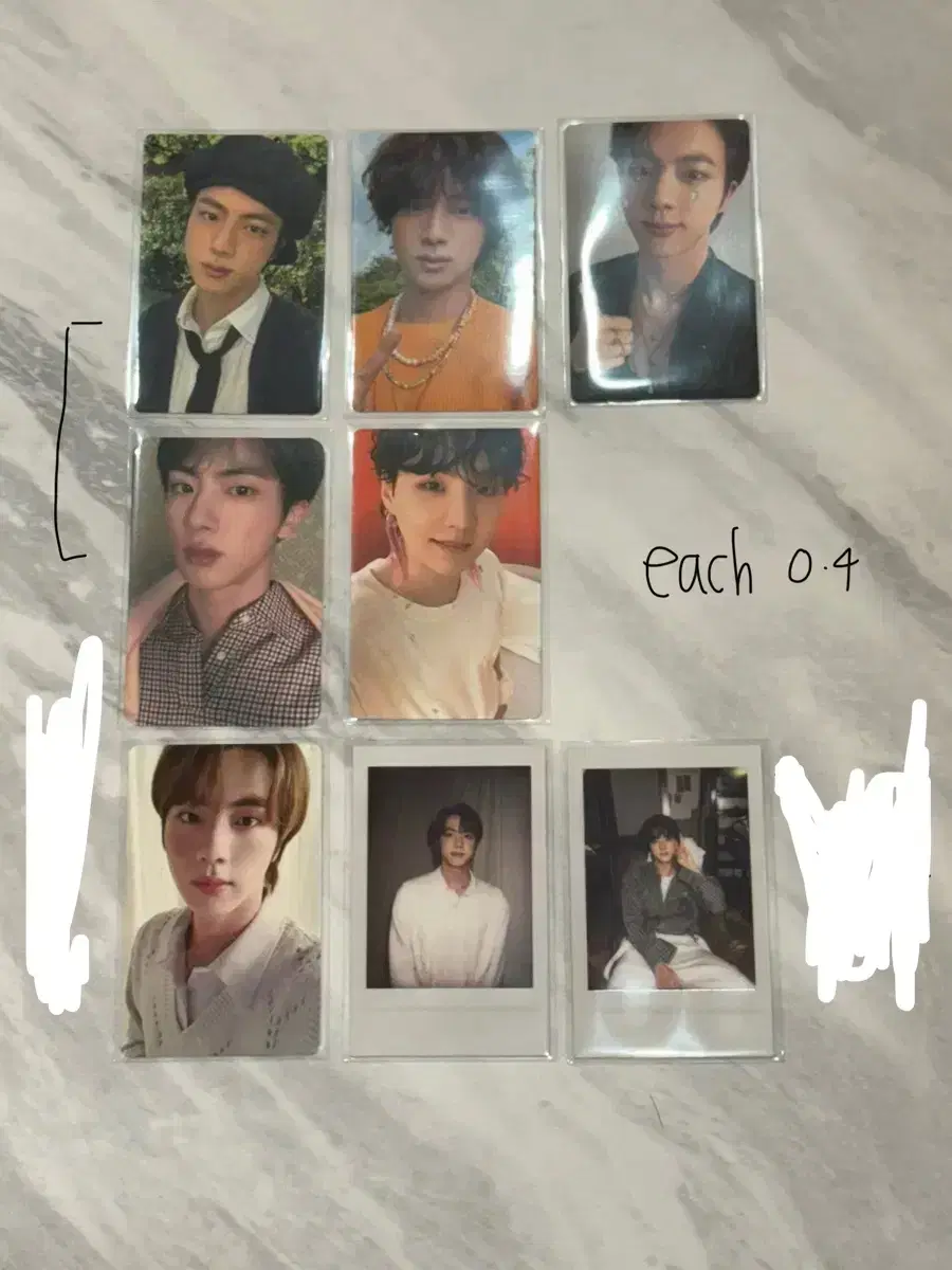 방탄 포카 양도해요! 디애넛진페르소나석진버터윤기데코키트석진