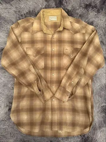 PENDLETON 펜들턴 체크 셔츠 베이지 L사이즈
