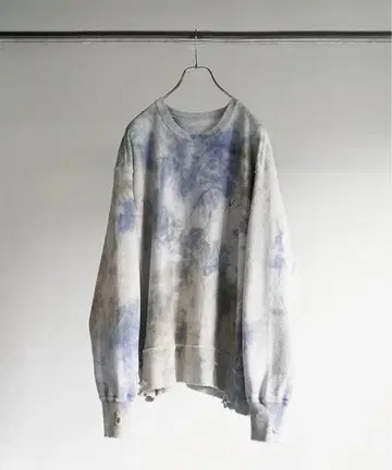 ancellm MARBLING SWEAT SHIRT
