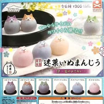 가이네코 상사 미과자 이누만지우 6종 세트 가챠