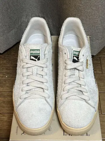 푸마 클라이드 헤어리 스웨이드 세데이트 그레이/캐슈 30cm