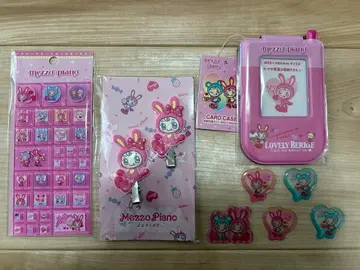 나루미야 메조 피아노 베리에짱 타일 씰 씰 카드 케이스 헤어핀