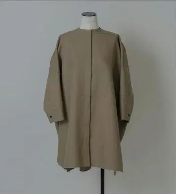 미사용 새상품 lohen 로헨 하이 카운트 더블 크로스 보텀 셔츠 베이지